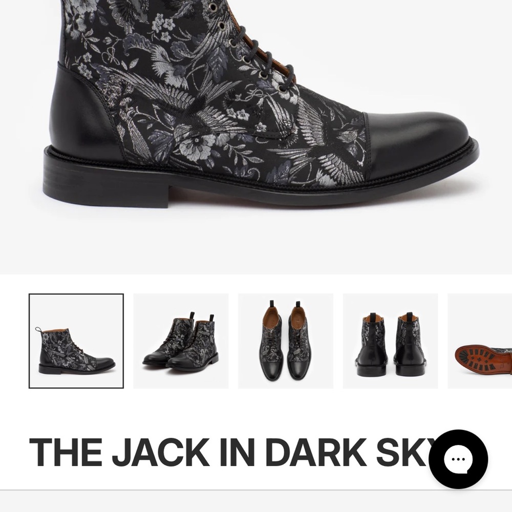 Taft Men's Boots in Black Floral